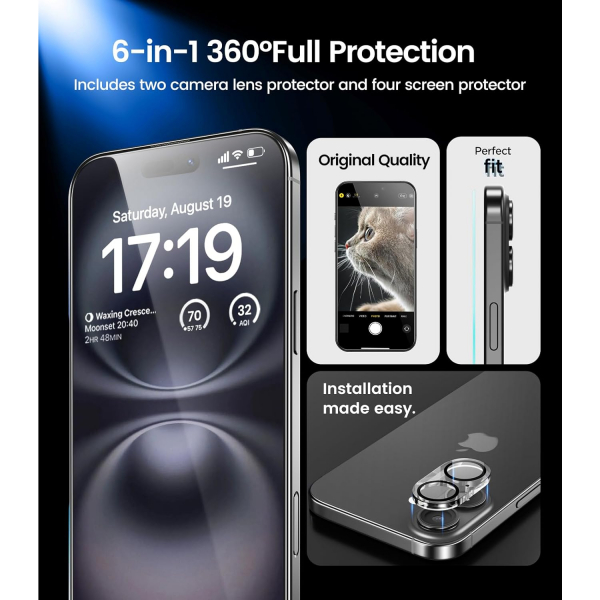 EZ-GLAZ iPhone 16 Privacy Ekran Koruyucu