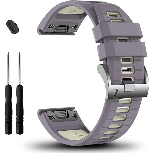 EZMVZKU Garmin Fenix 7S/6S/5S Kay-Purple