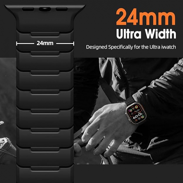 Easuny Apple Watch Ultra 1/2.Nesil Kay-Black