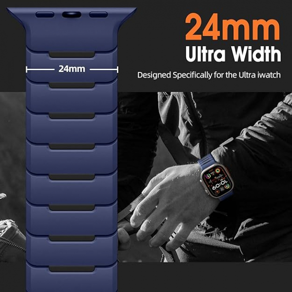 Easuny Apple Watch Ultra 1/2.Nesil Kay-Blue Black