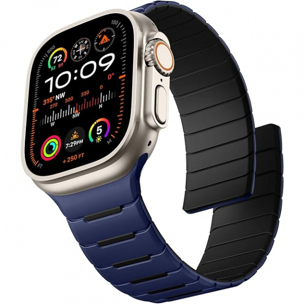 Easuny Apple Watch Ultra 1/2.Nesil Kay-Blue Black