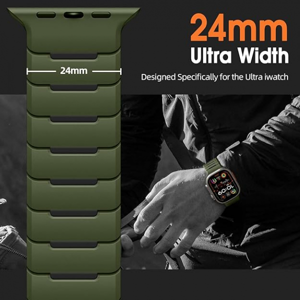 Easuny Apple Watch Ultra 1/2.Nesil Kay-Gren Black