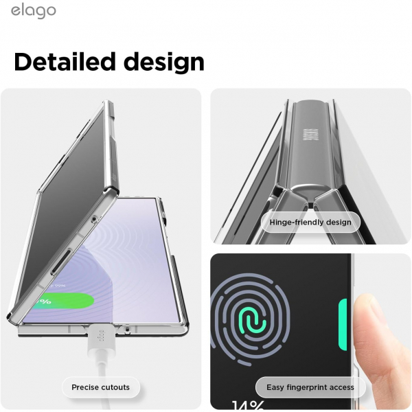 Elago Galaxy Z Fold 8 �nce Sert Polikarbon K�l�f