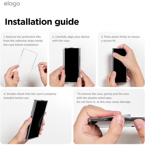 Elago Galaxy Z Fold 8 �nce Sert Polikarbon K�l�f