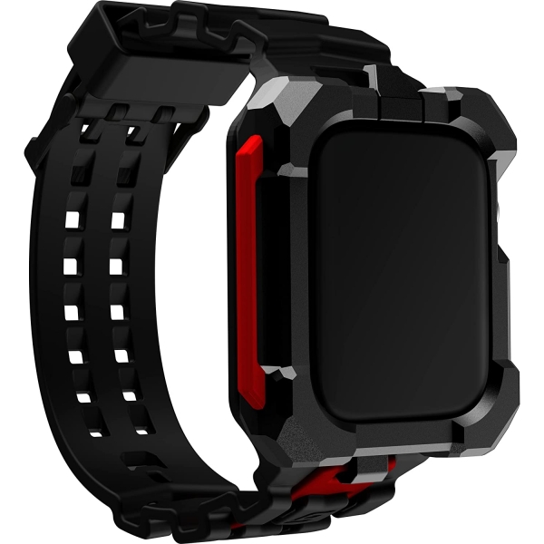 Element Case Special Ops Serisi Apple Watch 8 Kay (45mm)-Black Red