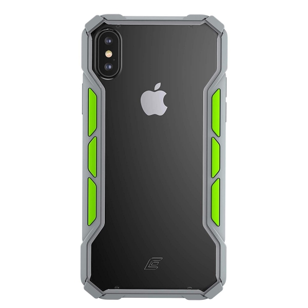 Element Case iPhone XS/ X Rally Klf (MIL-STD-810G)-Light Grey/Lime