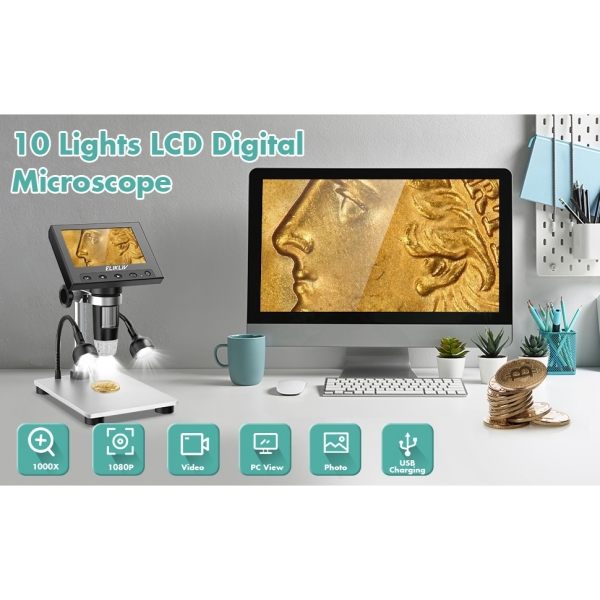 Elikliv EDMS4S Dijital Mini Mikroskop 