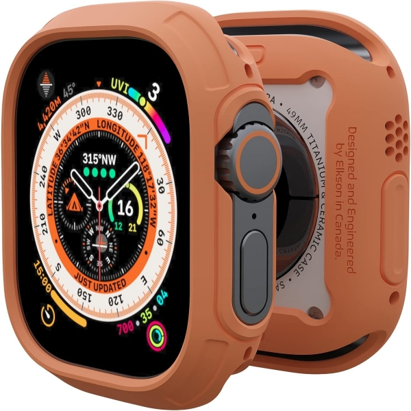 Elkson Apple Watch Ultra 2.Nesil 49mm Bumper Klf-Orange
