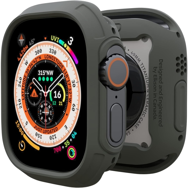 Elkson Apple Watch Ultra 2.Nesil 49mm Bumper Klf-Green