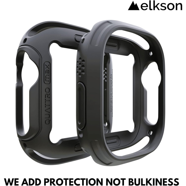 Elkson Quattro Max Apple Watch Ultra 2.Nesil Ekran Koruyucu (49mm)-Black