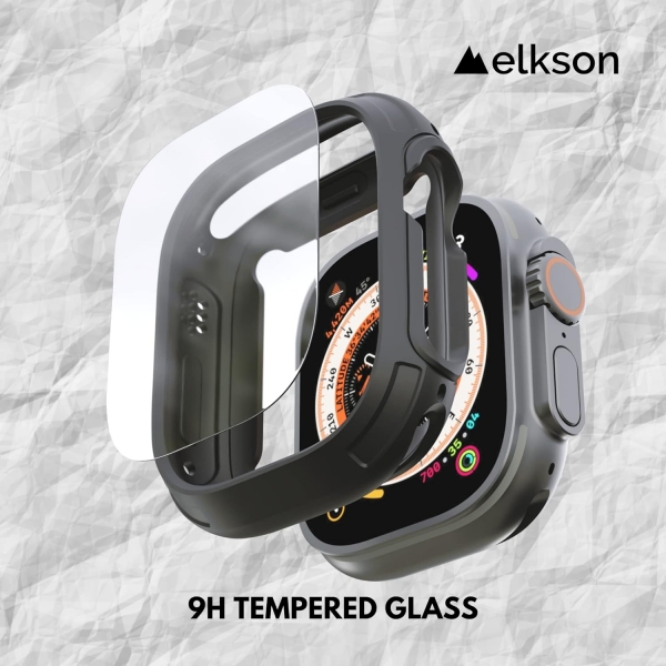 Elkson Apple Watch Ultra 2.Nesil 49mm Bumper Klf-Black