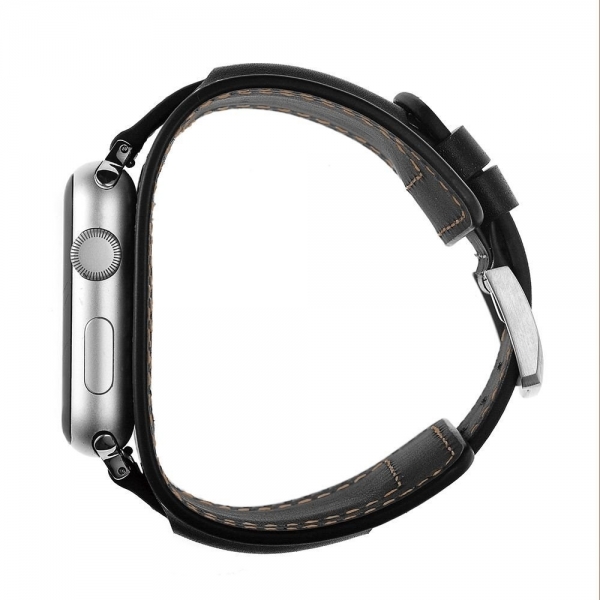 Elobeth Apple Watch Deri Kay (38mm/40mm)-Black