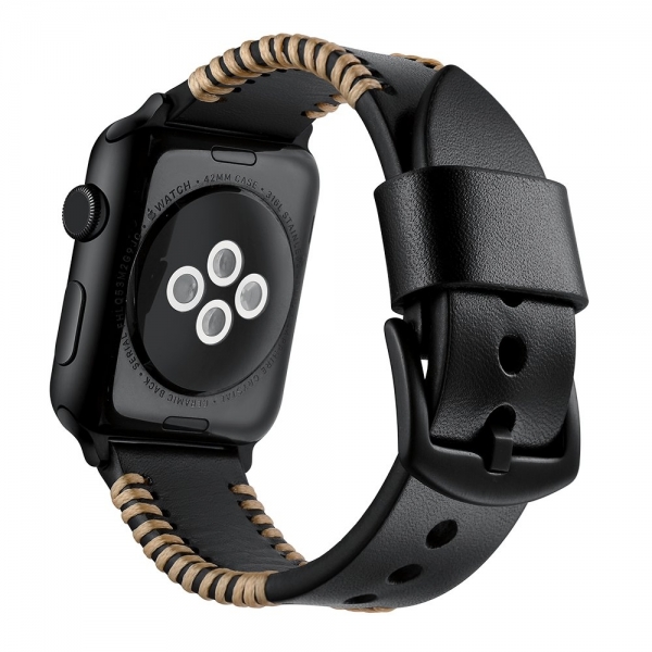 Elobeth Apple Watch Deri Kay (44mm/42mm)-Black