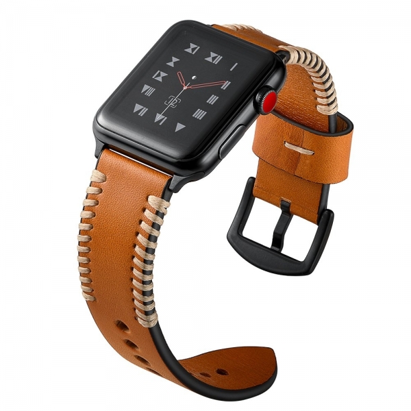 Elobeth Apple Watch Deri Kay (44mm/42mm)-Brown