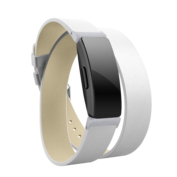 Elobeth Fitbit Inspire HR Deri Kay (Small)-White