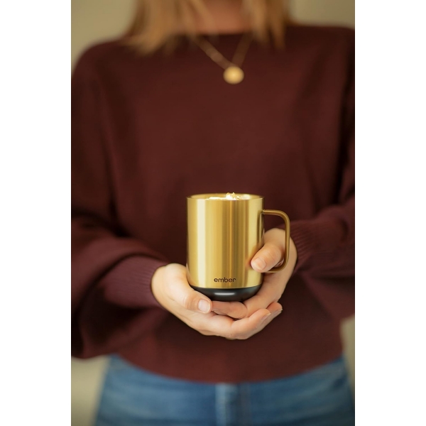 Ember Scaklk Kontroll Akll Kupa (2.Nesil)(410ml)-Gold