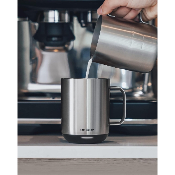 Ember Scaklk Kontroll Akll Kupa (2.Nesil)(410ml)-Stainless Steel