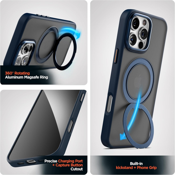 Encased Apple iPhone 16 Pro Max Standl Klf-Black