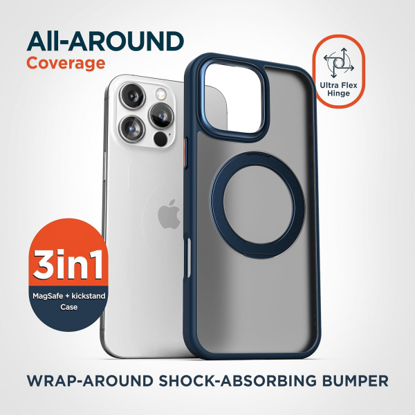 Encased Apple iPhone 16 Pro Max Standl Klf-Black