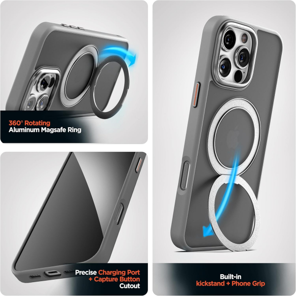 Encased Apple iPhone 16 Pro Max Standl Klf-Gray