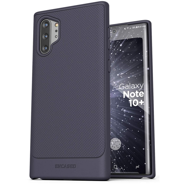 Encased Galaxy Note 10 Plus Thin Armor K�l�f Seti (2 Adet)-Purple
