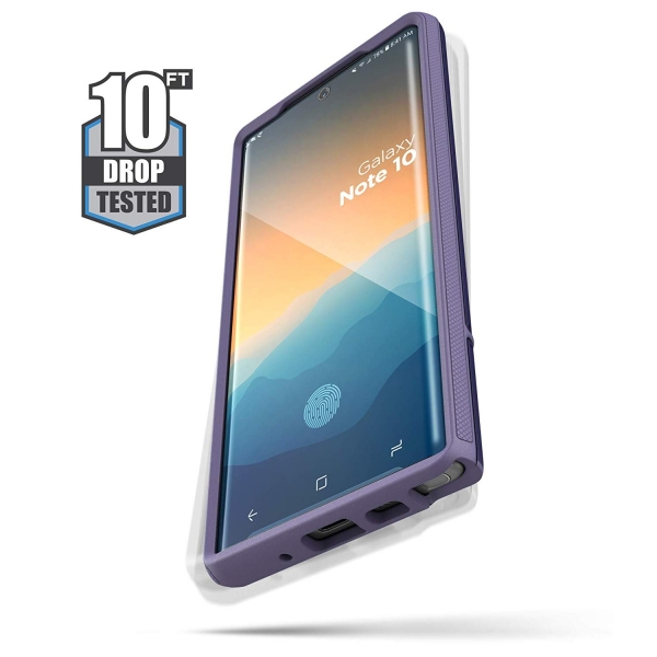 Encased Galaxy Note 10 Rebel Serisi Klf (MIL-STD-810G)-Purple