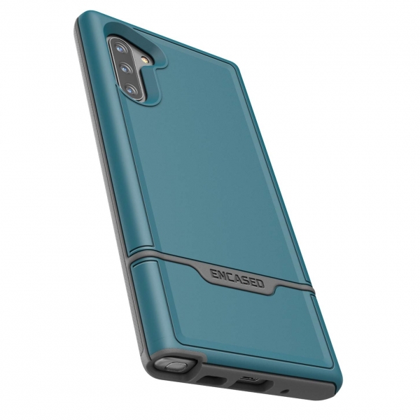 Encased Galaxy Note 10 Rebel Serisi Klf (MIL-STD-810G)-Blue