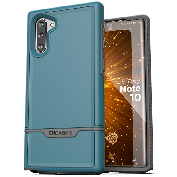 Encased Galaxy Note 10 Rebel Serisi Klf (MIL-STD-810G)-Blue