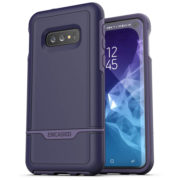 Encased Galaxy S10e Rebel Armor Serisi Klf (MIL-STD-810G)-Purple