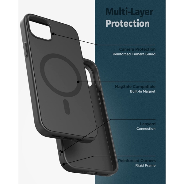 Encased MAG SlimShield iPhone 14 Manyetik Klf-Black