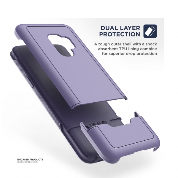 Encased Galaxy S9 Plus Rebel Seri Klf (MIL-STD-810G)-Purple