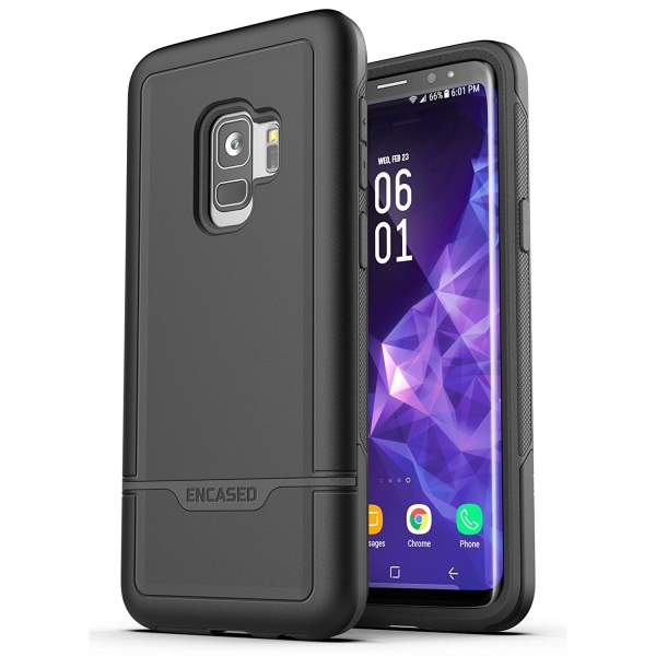 Encased Galaxy S9 Rebel Seri Klf (MIL-STD-810G)-Black