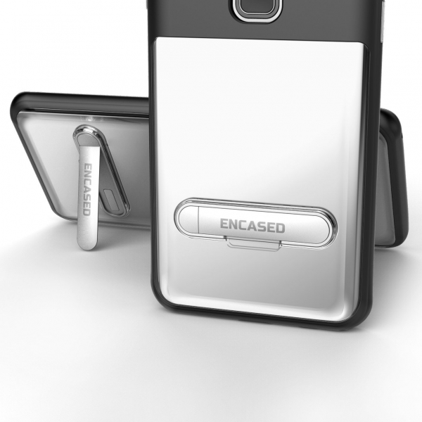 Encased Galaxy S9 Reveal Seri effaf Klf/Ekran Koruyucu-Crystal Black