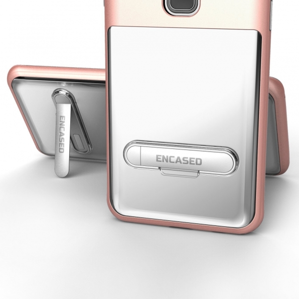 Encased Galaxy S9 Reveal Seri effaf Klf/Ekran Koruyucu-Rose Gold