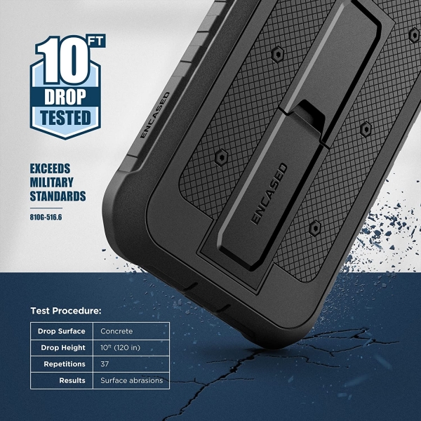 Encased Pantera Armor Serisi iPhone 14 Pro Klf (MIL-STD-810G)