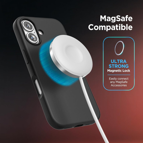 Encased iPhone 16 Manyetik Klf-Black