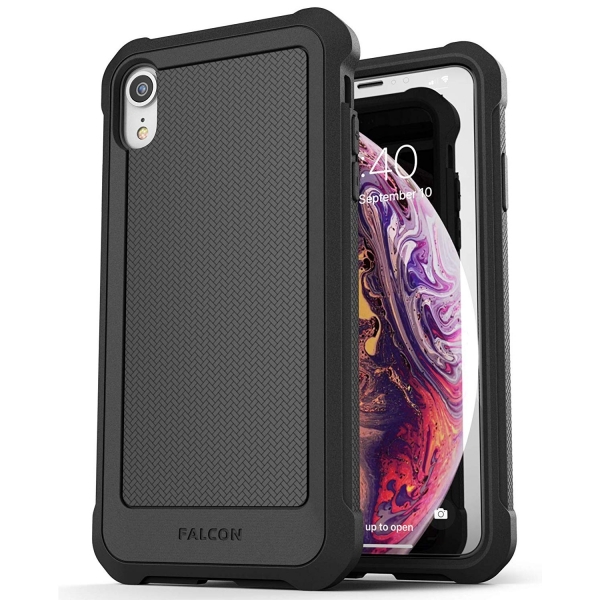 Encased iPhone XR Falcon Serisi effaf Klf-Black