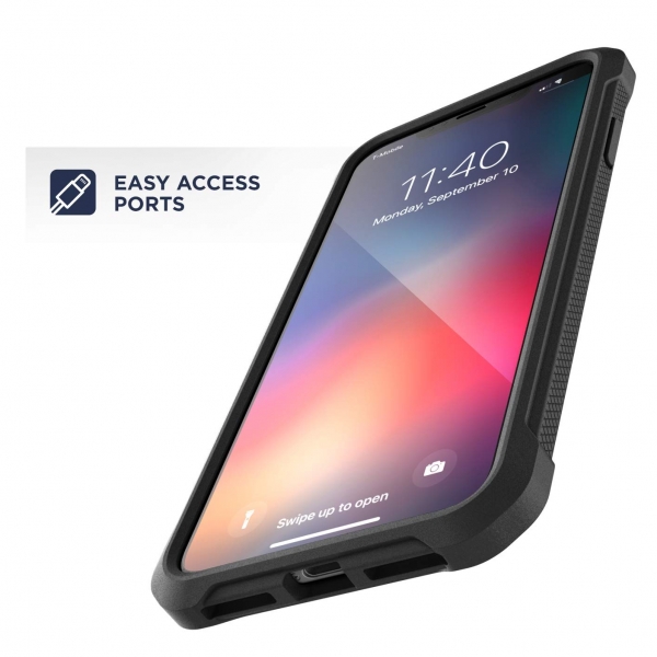 Encased iPhone XR Falcon Serisi effaf Klf-Black