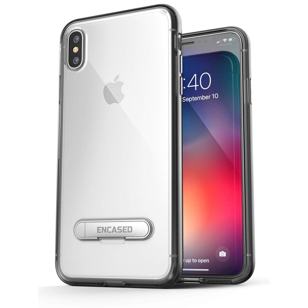 Encased iPhone XS Max effaf Standl Klf-Clear Gray