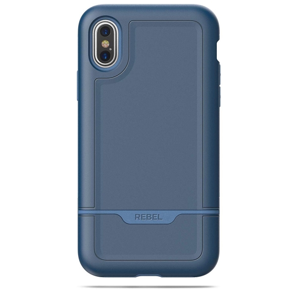 Encased iPhone XS Max Rebel Serisi Klf (MIL-STD-810G)-Blue