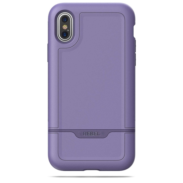Encased iPhone XS Max Rebel Serisi Klf (MIL-STD-810G)-Purple