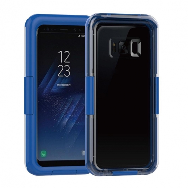 Enjocho Samsung Galaxy S8 Su Geirmez Kapak Klf-Blue