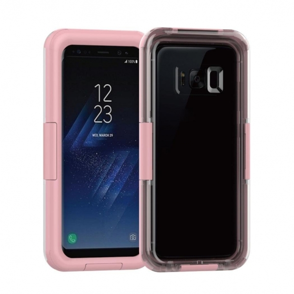 Enjocho Samsung Galaxy S8 Su Geirmez Kapak Klf-Pink