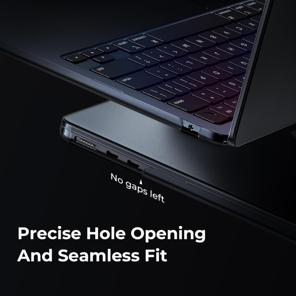 EooCoo MacBook Air M3 Ultra nce Klf (15 in)-Black Titanium Clear 