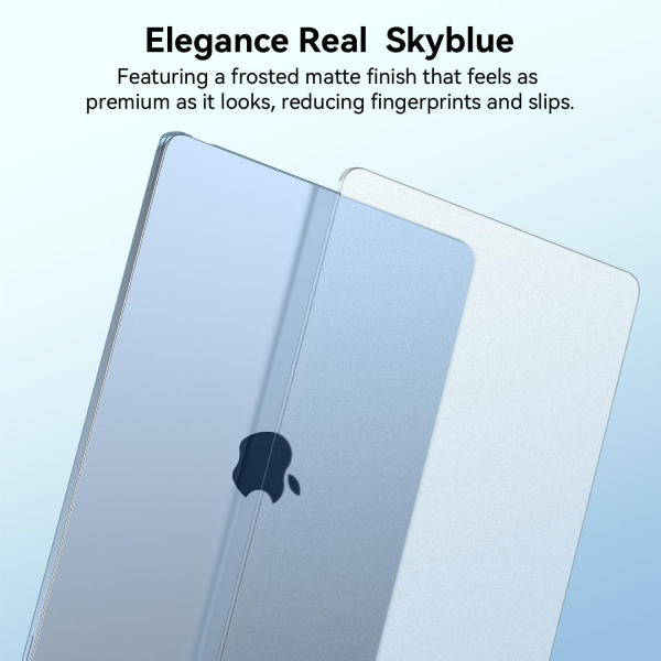 EooCoo MacBook Air Ultra �nce Koruyucu K�l�f (15 in�)-Sky Blue Clear