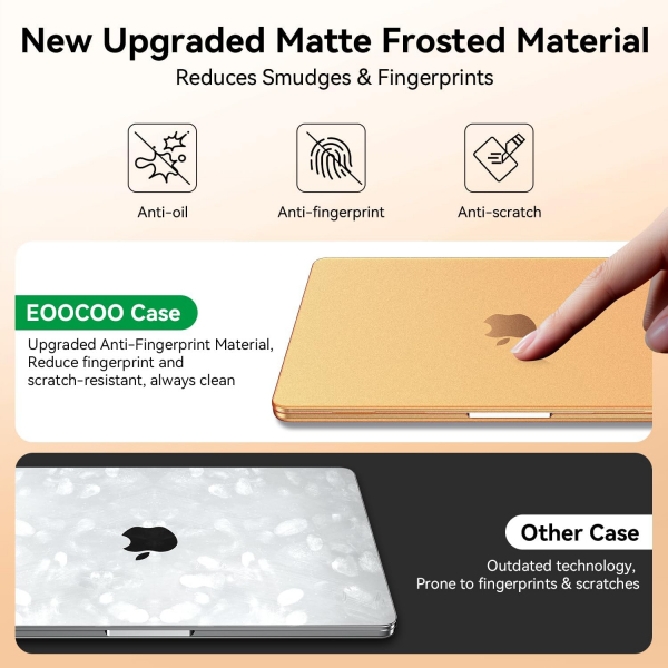 EooCoo MacBook Air Ultra �nce Koruyucu K�l�f (15 in�)-Cosmic Orange Clear