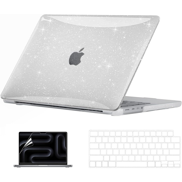 EooCoo MacBook Pro M4 Klf (14 in)-Sparkly Clear