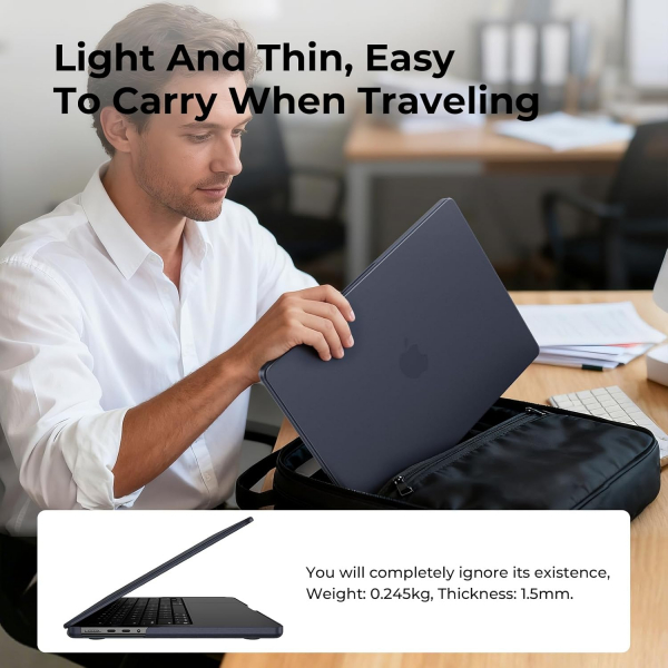 EooCoo MacBook Pro M4 Klf (14 in)-Matte Midnight Blue