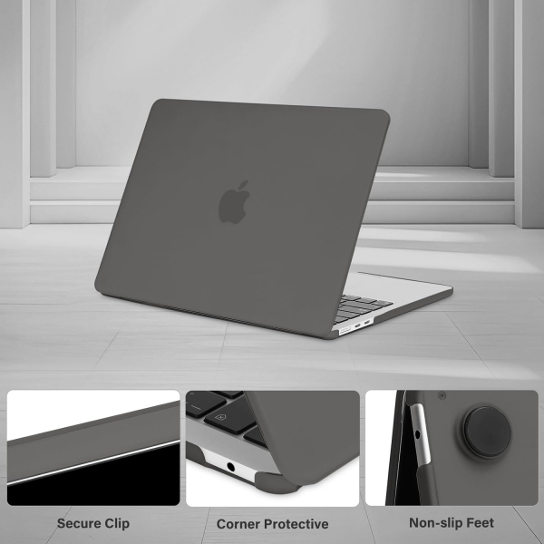 MOSISO MacBook Air M4 Uyumlu Klf (13 in)-Smoke Black 
