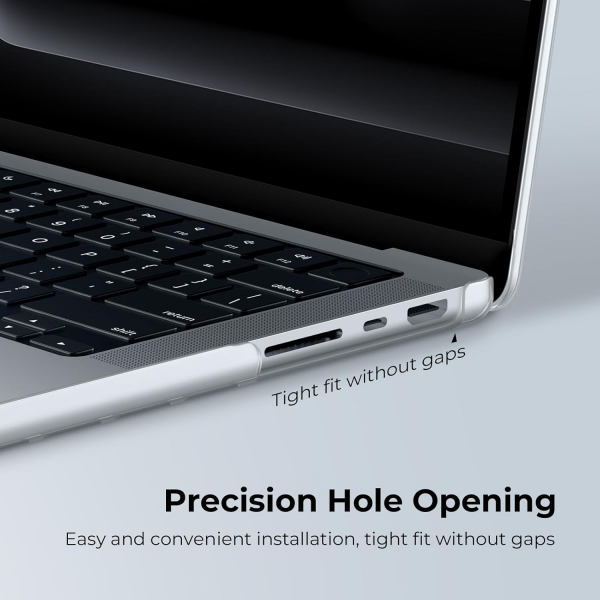 EooCoo MacBook Pro M4 Uyumlu Klf (14 in)-Matte Clear